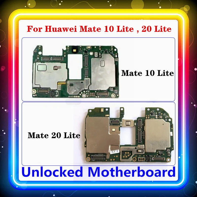 For Huawei Mate 10 20 Lite Motherboard Clean Full Use Mainboard Android Os Installed 4g Ram 64g Rom Good Working Logic Board Mobile Phone Antenna Aliexpress