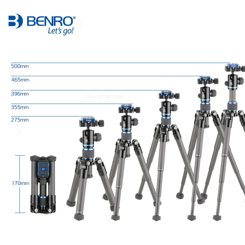 Штатив Benro Sc08 портативный мини штатив для камеры с шариковой головкой B00G 4