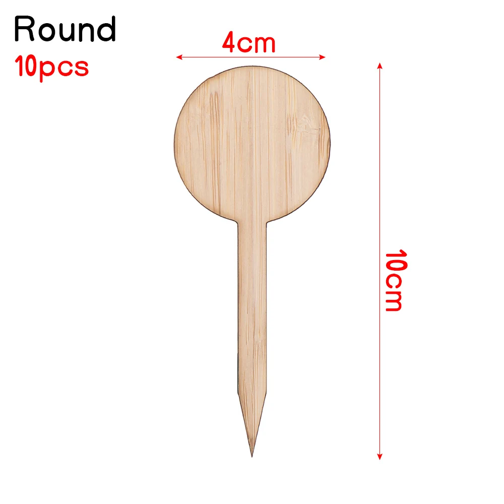 10 шт. Т образные бамбуковые этикетки для растений|Детские лотки и крышки| |