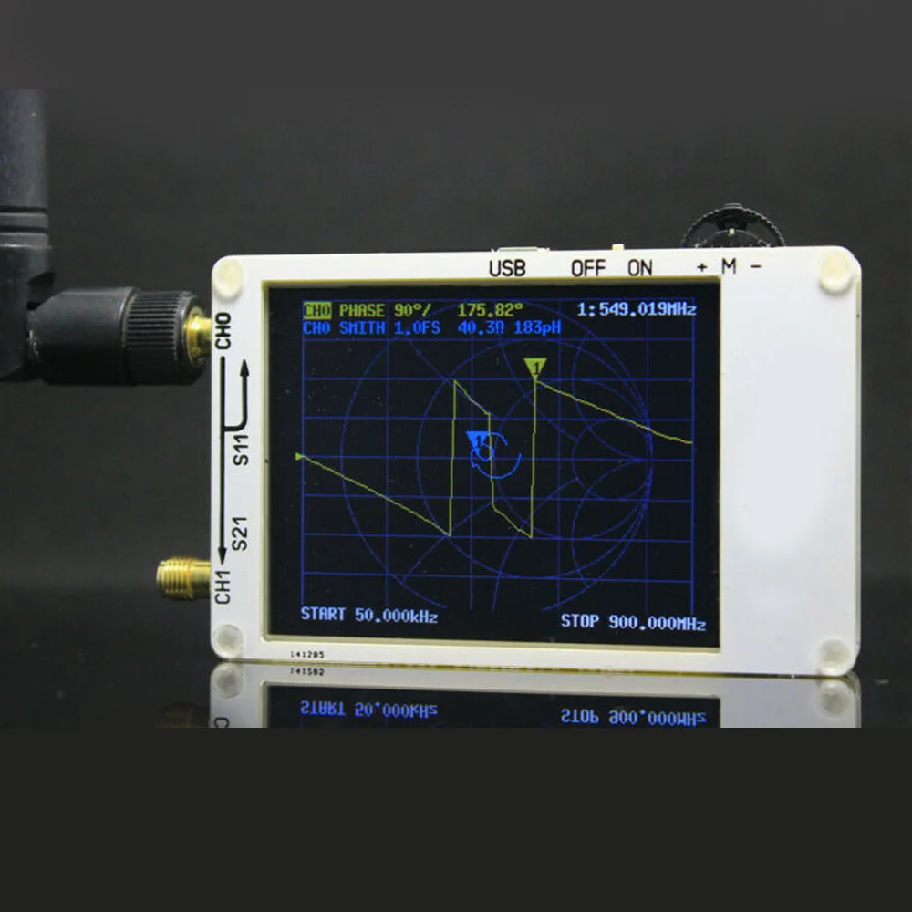 NanoVNA HF VHF UHF UV векторный сетевой анализатор антенный анализатор+ программное обеспечение для ПК