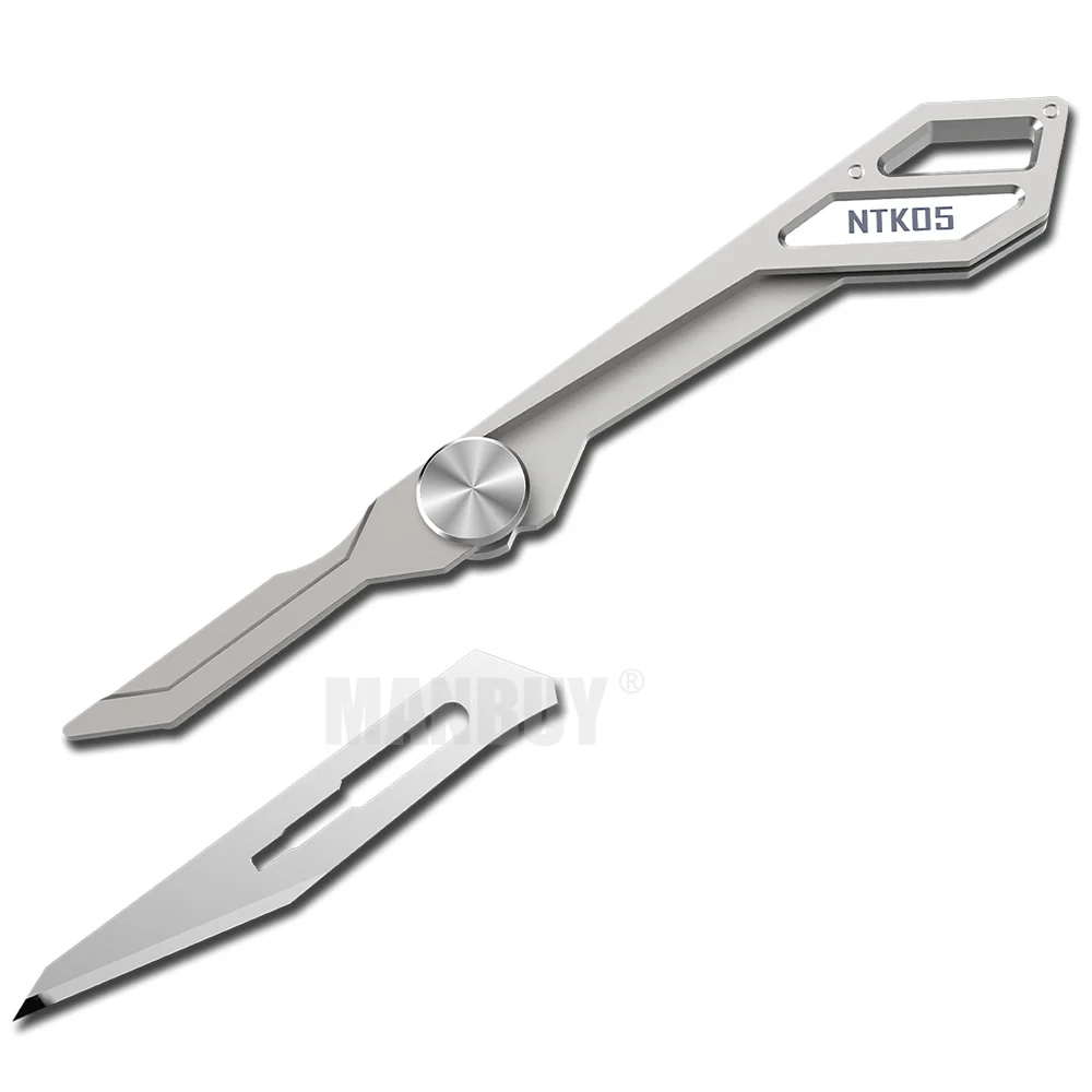 NITECORE NTK05 UltraTiny титановый брелок нож Мини Многофункциональный складной охотничий кемпинг Рыбалка Открытый - Цвет: NTK05 with Blade