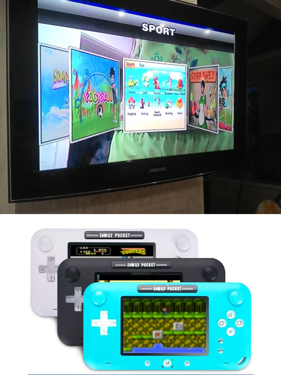 Портативная игровая консоль 4 дюймов экран Ретро игры портативный игровой плеер для Nes игр с 208 встроенными играми HDMI выход перезаряжаемый
