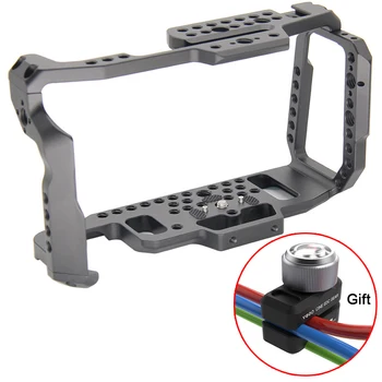 

BMPCC 4K 6K Camera Cage Aluminum Alloy Cage with Cold Shoe NATO Rail Premium Closed Security