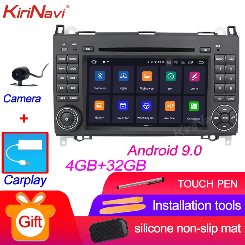 KiriNavi сенсорный экран 7 ''Android 9,0 автомобильный Радио навигатор для Mercedes Benz B200 CLK W203 S203 C180 C200 C209 W209 C208 W208 - Цвет: Android Car Radio