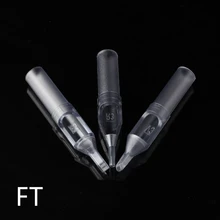 FT плоские одноразовые наконечники для татуировок серые стерильные иглы для татуировок наконечники для татуировок