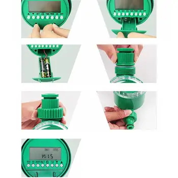 

DishyKooker Garden Watering Timer Ball Valve Automatic Electronic Water Timer Home Garden Irrigation Timer Controller System