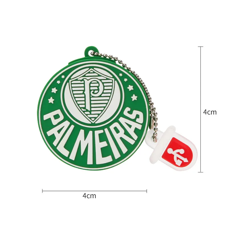 Personalized pen drive 64gb 128gb 8gb 4gb u disk 2.0 Cartoon Soccer Team Badge Usb Flash Drive 32gb pendrive 16gb free shipping