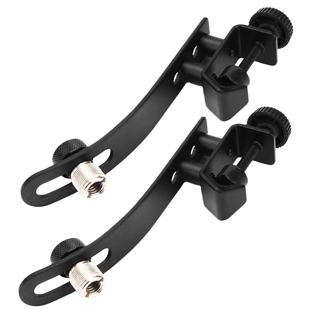 2x Drum Mic Clamp Shockproof Clip Holder Rim Mount Kit Great Parts Accessory