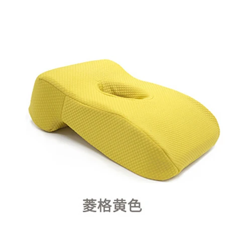 Yellow Хлопковая Подушка с эффектом памяти, подушка для шеи, настольная подушка для шеи, удобная декоративная подушка для путешествий - Цвет: Yellow
