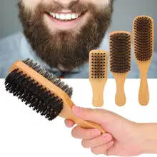 Щетка для бороды двухсторонняя в форме усов расческа для волос Расческа масло расческа для волос для мужчин щетка для лица