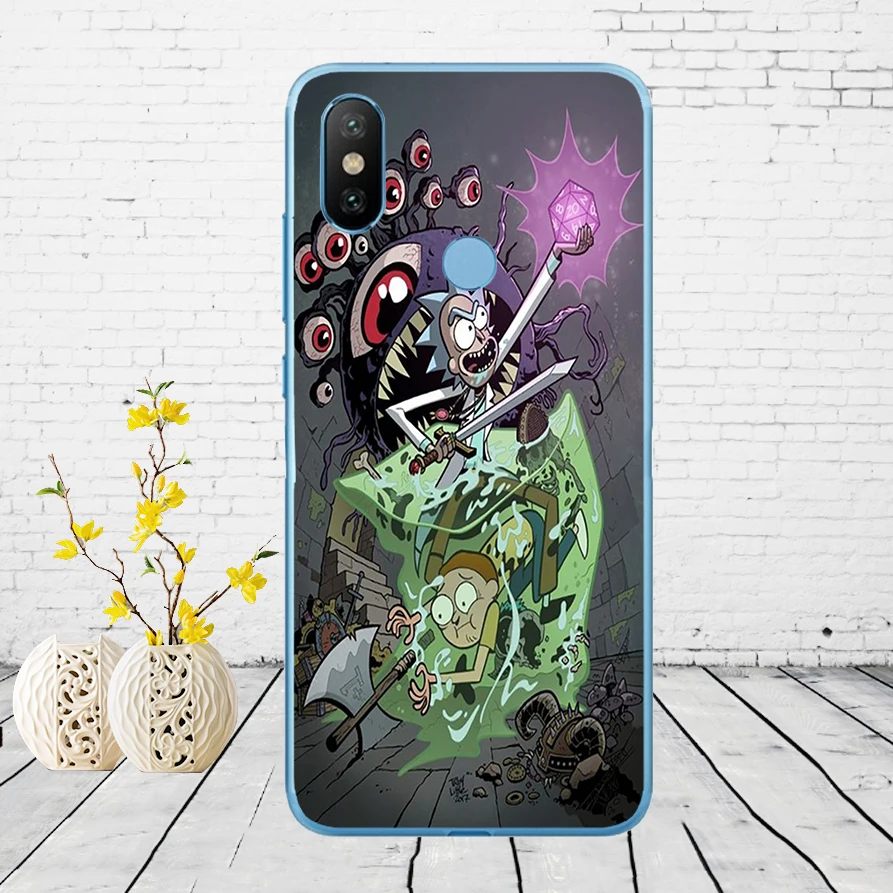 209DD Rick and Morty Season Soft Silicone Cover Case for Xiaomi Redmi 6 6a mi 8 a2 lite note 5 6 pro 7 case