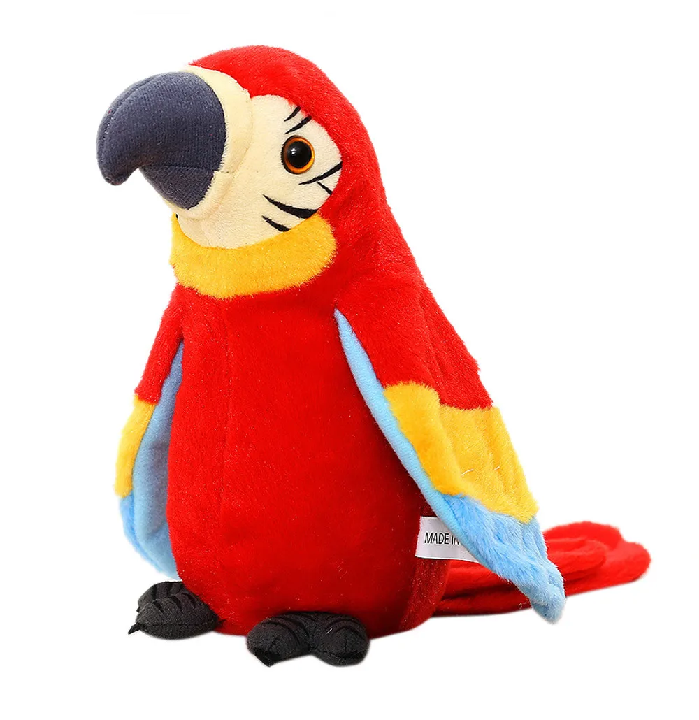 Electric Talking Parrot Plush Toy Bird Waving Wings Cute Speaking Funny Pronunciation Electric Animal Plush Toy for Kids Gift 9