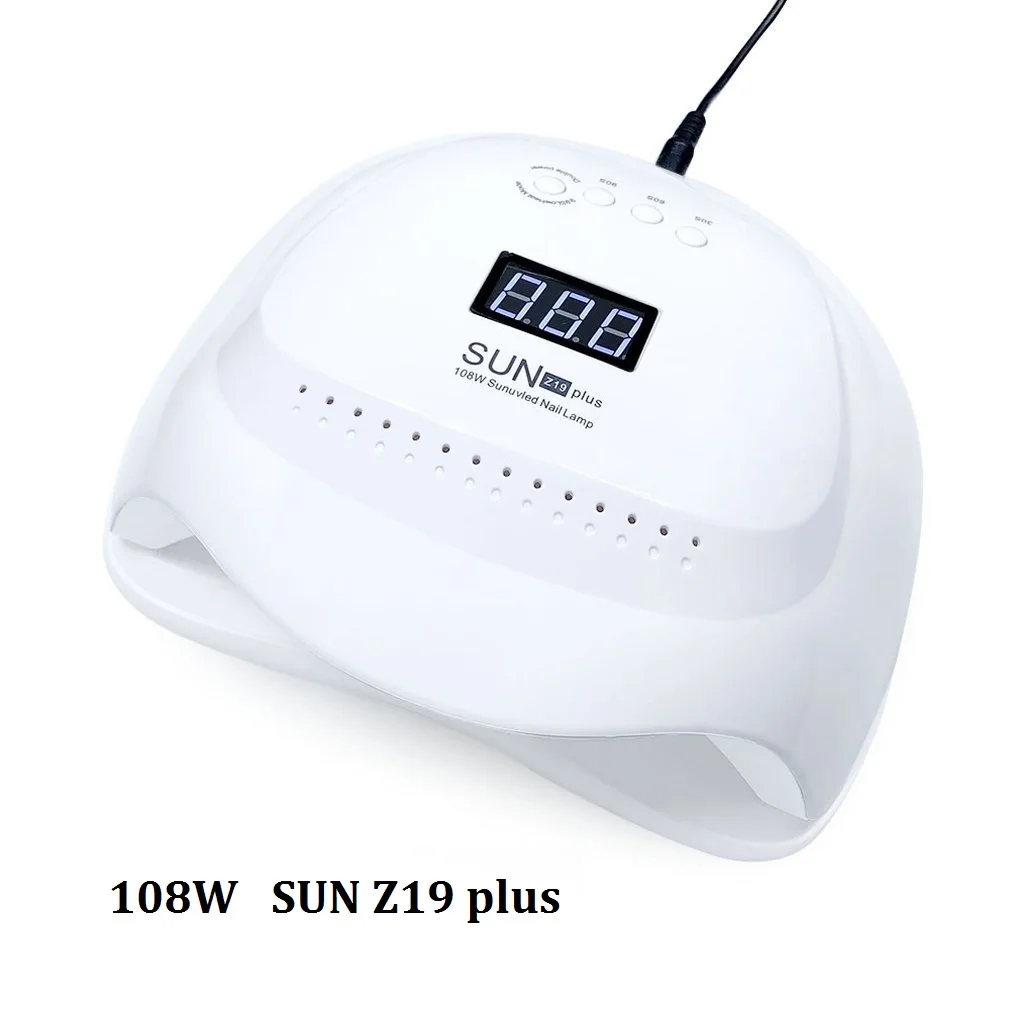 SUN-X5Plus 80 Вт лампа для ногтей, УФ светодиодный светильник, профессиональная Сушилка для ногтей, машина для отверждения гелем, вилка стандарта США и ЕС - Цвет: SUN Z19 plus