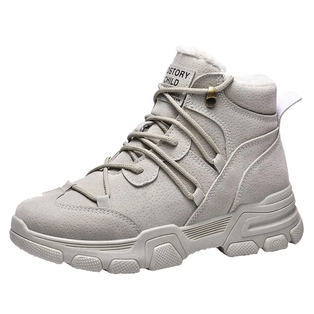 Кроссовки SAGACE женские зимние Вулканизированная плоская подошва хлопок на