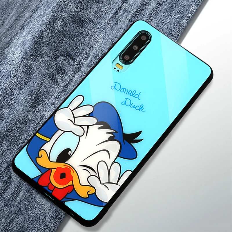 2 Закаленное Стекло чехол для samsung Galaxy S8 S9 S10 плюс S10e Note 8 9 A30 A50 A7 Мышь Для женщин крышки Чехлы с принтом из мультфильма, аксессуары - Цвет: 2