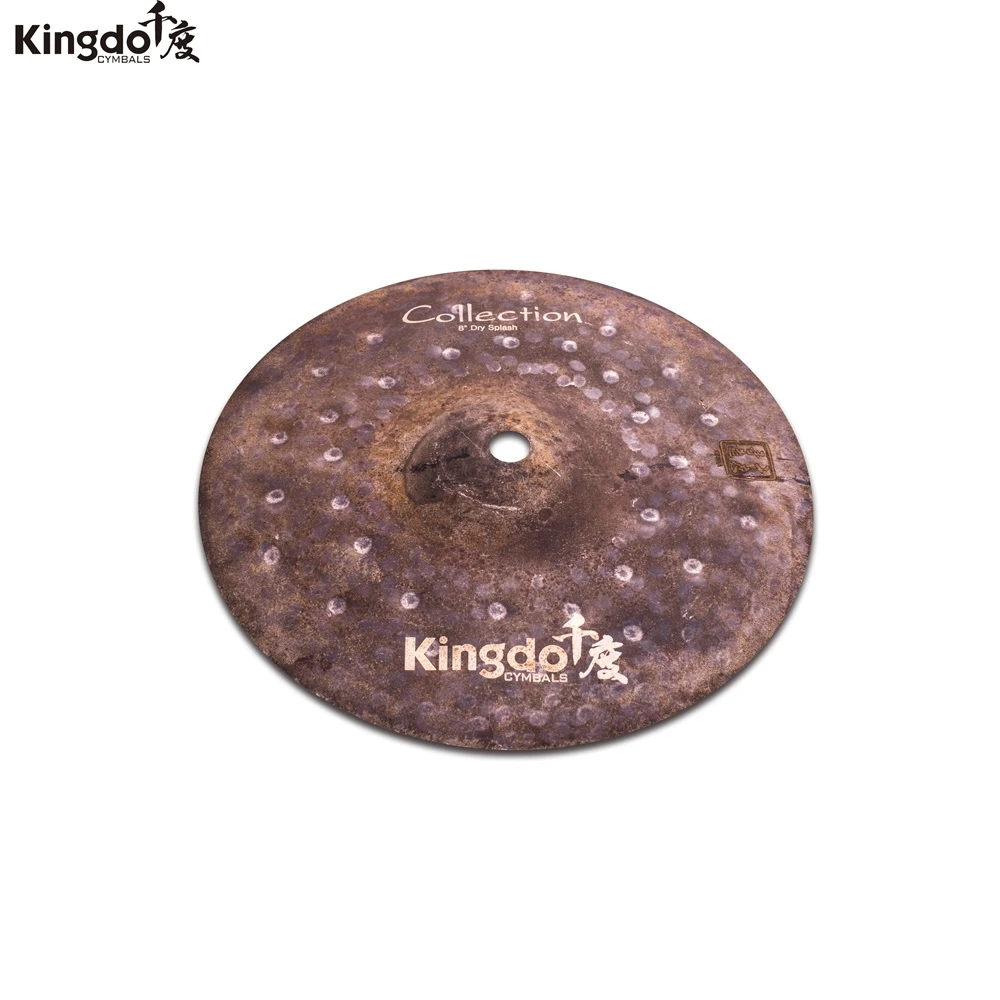 Kingdo 100% handmade B20 Collection Dry series 8" splash cymbal for drum set cymbals | Спорт и развлечения
