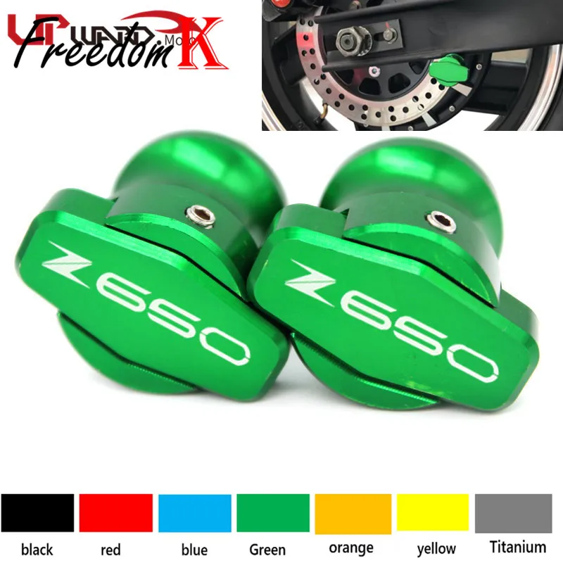 

Для KAWASAKI Z650 Z 650 2017 2018 2019 2020 2021 2022 2023 стойка рамы с ЧПУ мотоцикла M6 винты Слайдеры Катушки слайдер