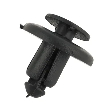 

50 Pcs 8mm Universal Automobile Bumpers Hole Plastic Push Screw Rivet Panel Fixings Clips Black 13905 For For Renault
