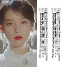 Модные новые корейские серьги-подвески в форме звезды ТВ с искусственным жемчугом и цирконием, геометрические элегантные серьги-подвески, ювелирные изделия для девочек, подарки