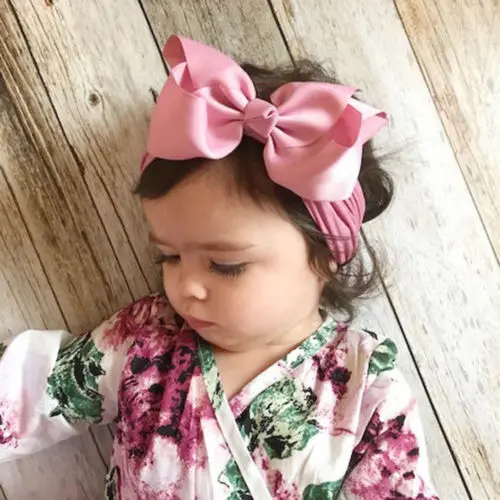 1 шт. однотонная повязка на голову с большим бантом| |