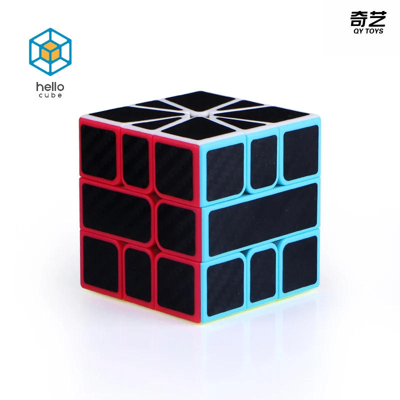 Новое поступление QiYi углеродного волокна 3x3x3, Cubo Magico, волшебные кубики 2x2x2 пирамидальные Скорость, головоломка, развивающие игрушки для детей - Цвет: Qifa SQ1