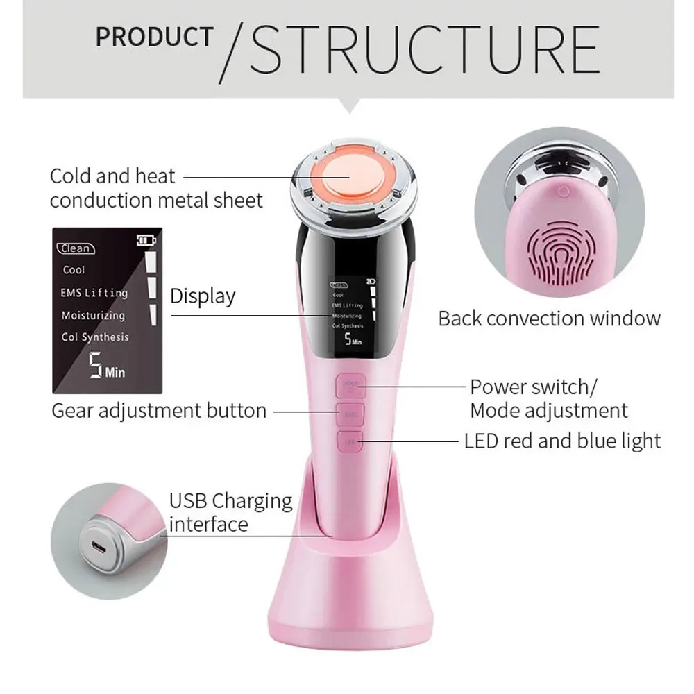 Флуоресцентная Косметическая ручка для лица фотонный инструмент горячей и