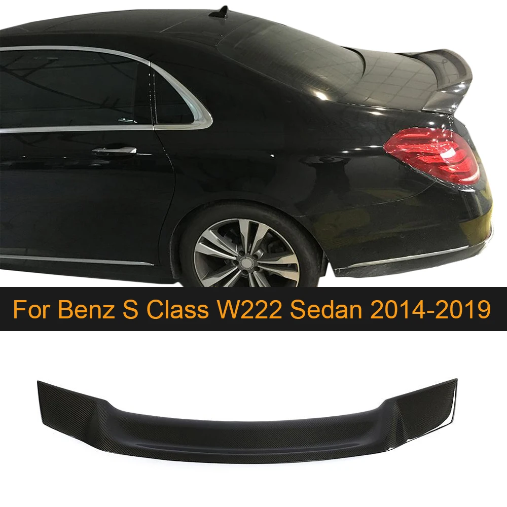Автомобильный спойлер заднего крыла для Mercedes Benz S Class W222 седан- углеродного волокна задний спойлер, крыло, багажник крышка багажника