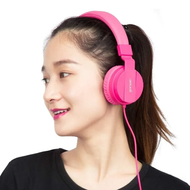 Kids Headset Lightweight Stereo Foldable Wired Headphone for Children Gifts Adjustable Headband Headsets for Phones Tablet Music