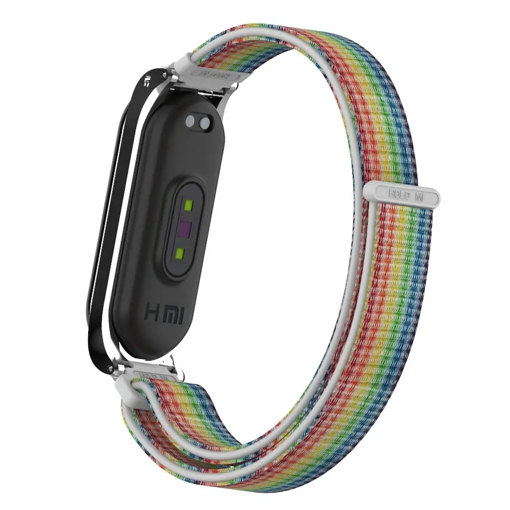 Для mi Band 3 4 ремешок Браслет Силиконовый нейлон наручный браслет для часов аксессуары запястье для Xiao mi Band 3 4 браслет