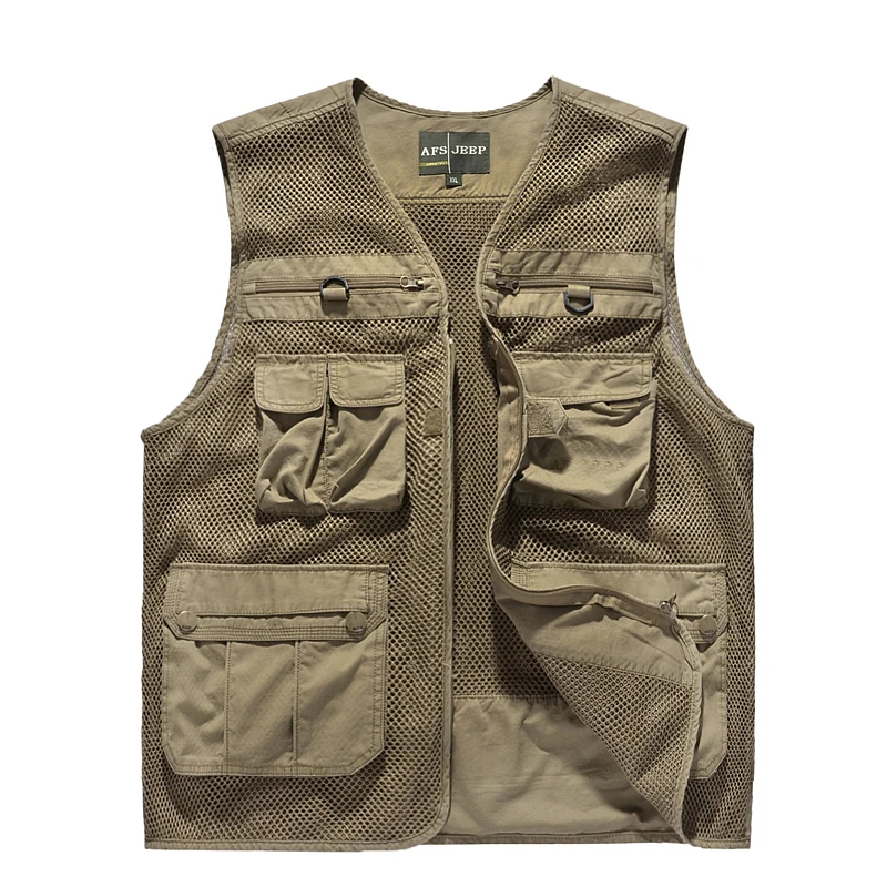 Сетчатый мужской жилет colete masculino inverno colete militar без рукавов, мужской жилет, пальто, повседневный жилет для фотографа, путешествия 872