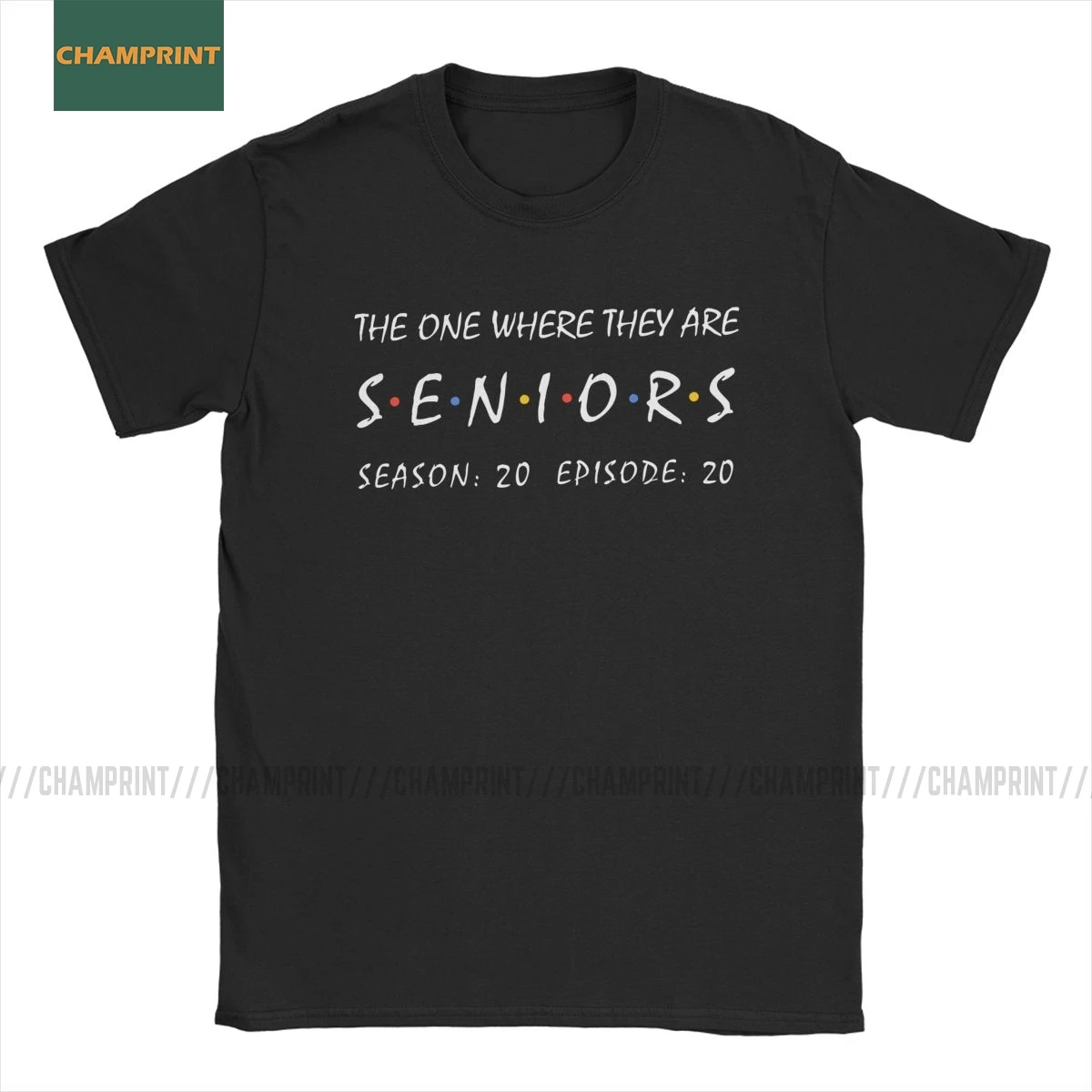 Мужская хлопковая футболка Humor The One They Are Senior сезон 20 на карантине с коротким