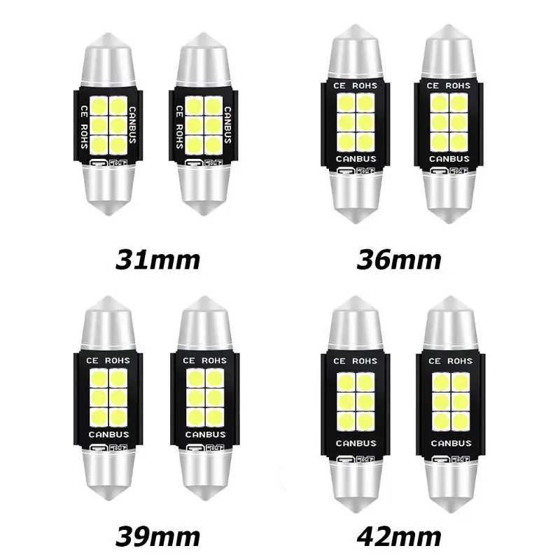 Универсальный Festoon автоматический светильник для чтения лампы 6SMD 3030