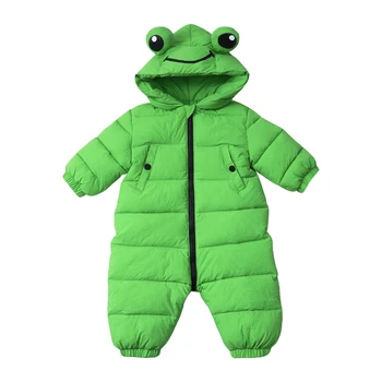 

Children's Clothing Autumn And Winter New Down Cotton Romper Newborn Baby Outing Climbing Clothing