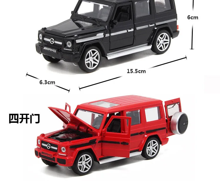 1:32, SUV, звуковой светильник, легкосплавный автомобиль, модель автомобиля, игрушечный автомобиль для Benz G65, SUV, AMG, игрушки для мальчиков, детский подарок