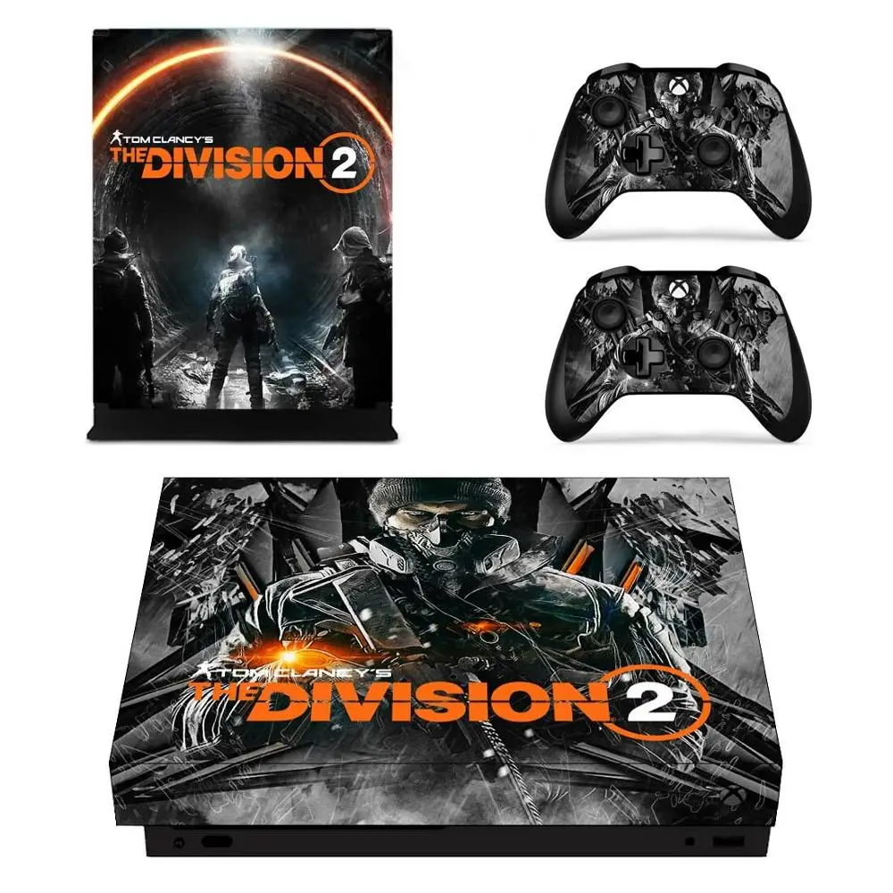 The Division 2 Чехол для игровой консоли и наклейка на контроллер для Xbox One X наклейки для кожи виниловые