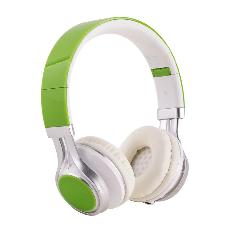 green HiFi игровые наушники EP16 3,5 мм Проводные Складные стерео наушники над ухом большие наушники для телефона мальчик подарок музыка гарнитура наушники - Цвет: green