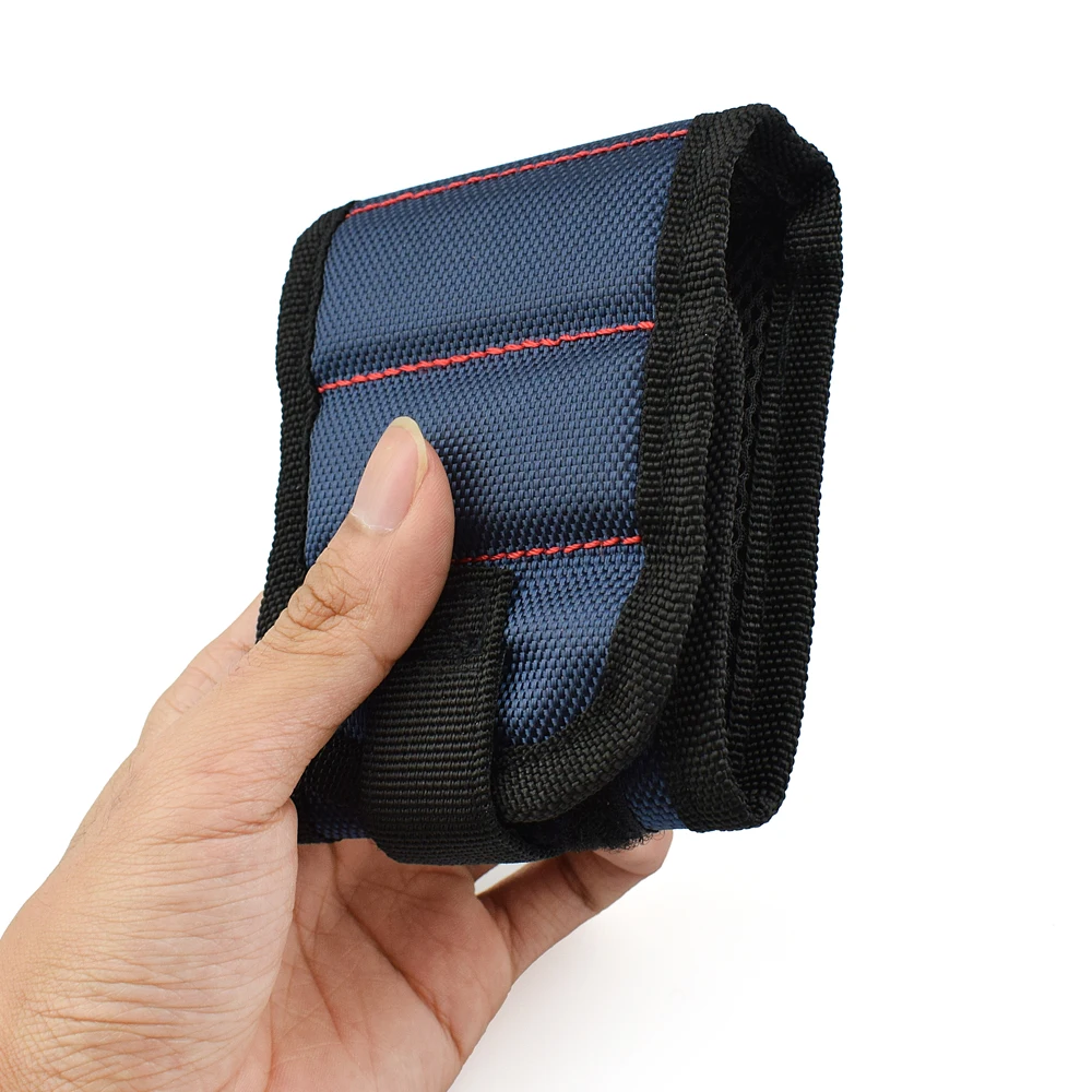  ACALOX Polyester Magnetic Wristband Portable Tool Bag Electrician Wrist Tool Belt Screws Nails Dril - 32702864157