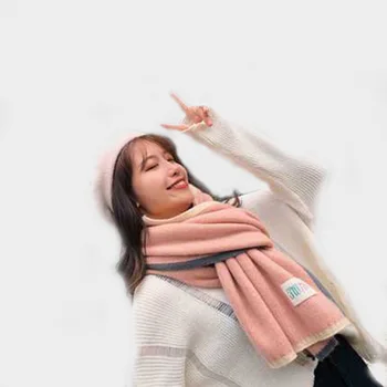 

Scarf for Women2019 Autumn and Winter New Korean Fashion Wild Warm Scarf Thickened Couple Scarf