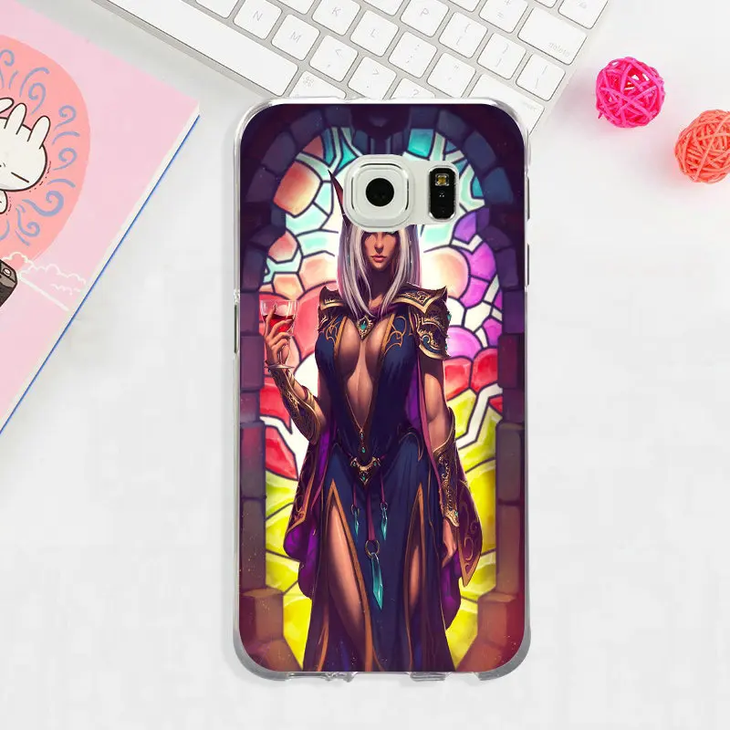 Мягкие чехлы для samsung Galaxy Note 3 4 5 8 S3 S4 S5 Mini S6 S7 S8 S9 Edge Plus On5 On7 World of Warcrafts Sylvanas Windrunner - Цвет: image 11
