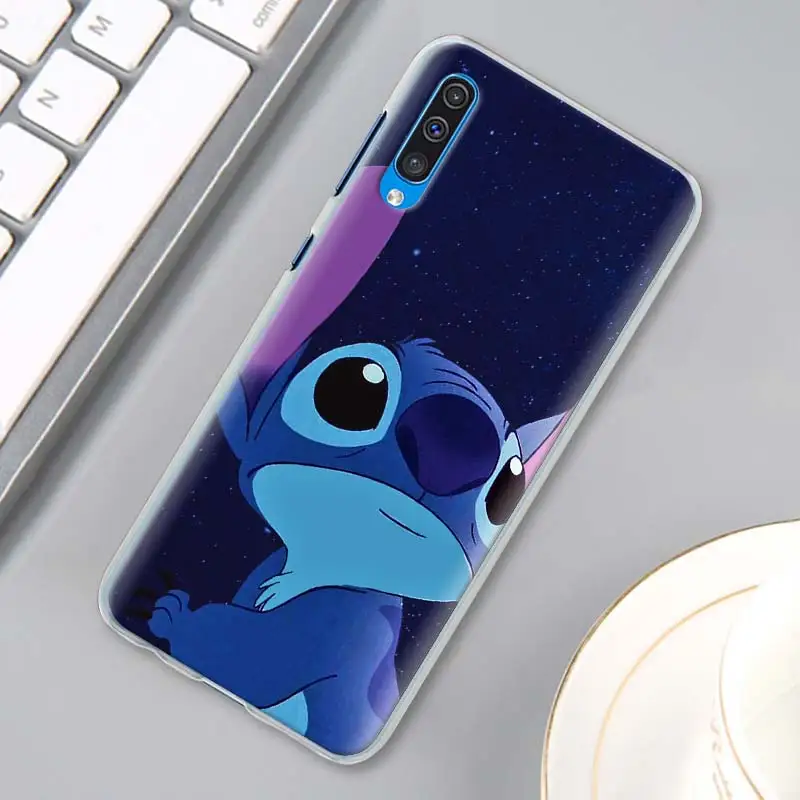 Тематика «Лило и Стич» милые панели телефона с рисунком для samsung Galaxy A10 A20e A30 A40 A50s A60 A70 A80 A6 A7 A8 A9 в твердом переплете