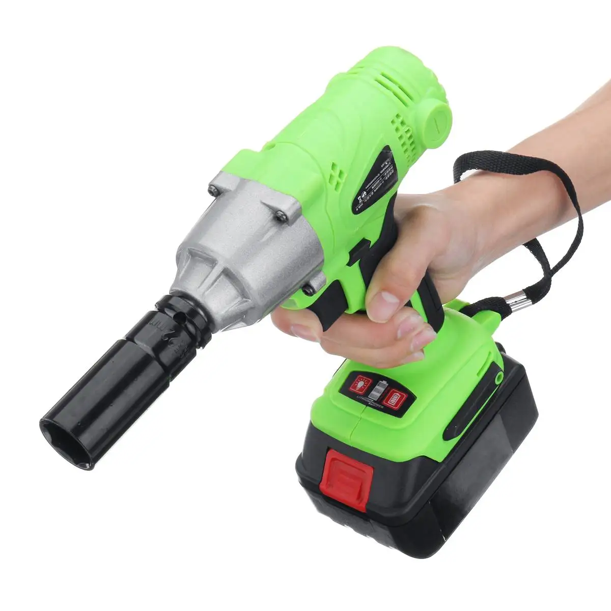 Drillpro 168VF Электрический гаечный ключ Многофункциональный бесступенчатая скорость воздействия 19800 мАч литий-ионная аккумуляторная батарея электроинструменты