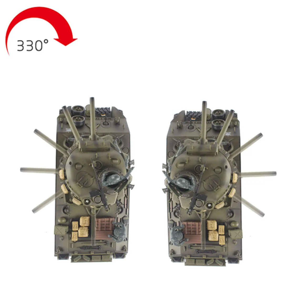 1:16 Американский M4A3 искусственный Танк Шерман 2,4G модель дистанционного управления Военный танк со звуковым эффектом дыма