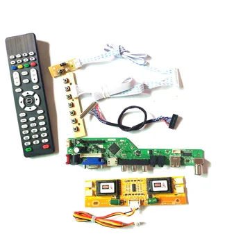 

For LTM170E5-L01/L03 HDMI VGA USB AV LCD panel monitor keyboard+Remote+Inverter T.V53 drive card board LVDS 4CCFL 30Pin DIY kit