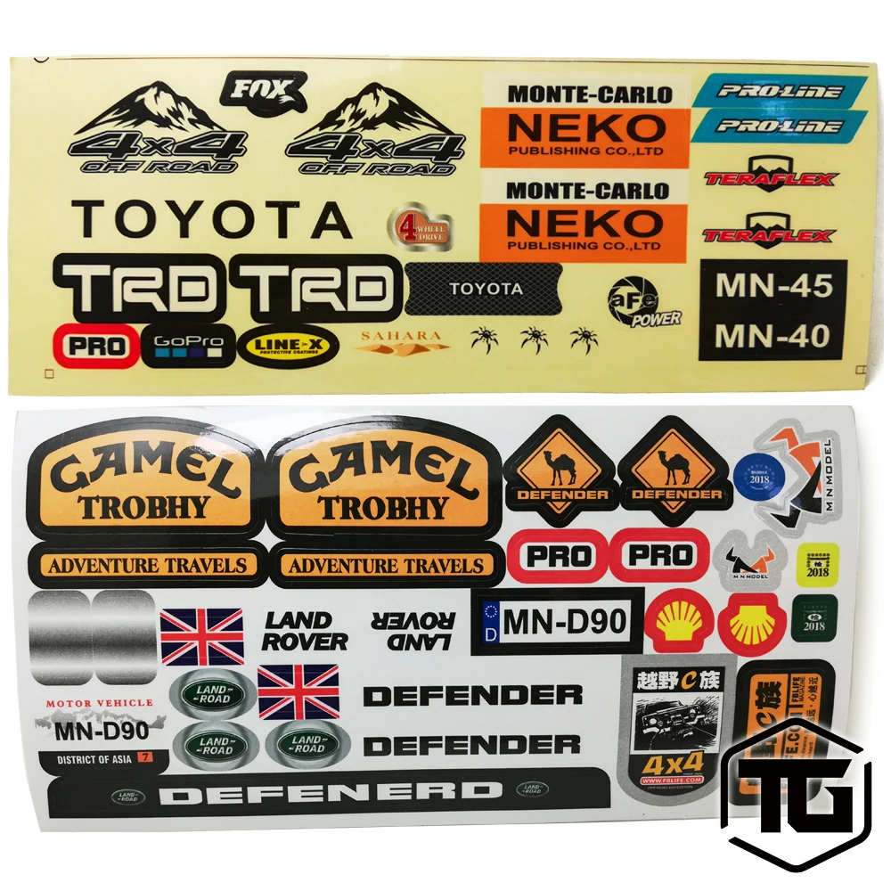 DIY Наклейка TGRC для имитации кузова MN D90 D91 WPL B1 B14 B24 C14 C24 B16 B36 запасные части