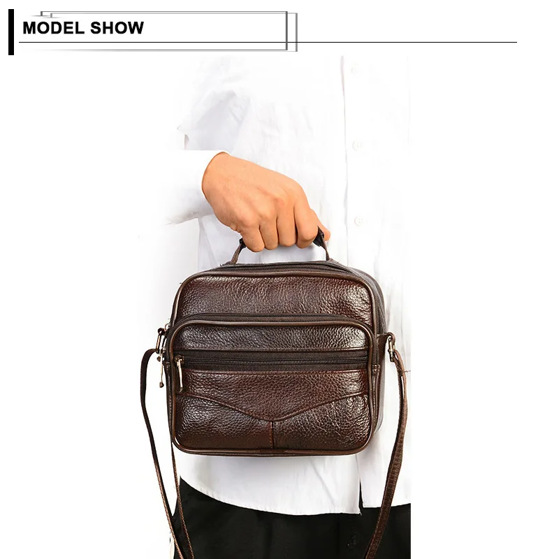Винтажные мужские сумки из натуральной кожи, мужские сумки CowhideCrossbody, повседневный деловой портфель, сумка-мессенджер, Мужская Дорожная сумка на плечо