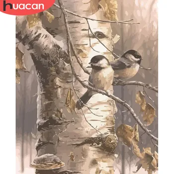 

HUACAN Picture By Numbers Animal HandPainted Bird Painting Kits Drawing Canvas DIY Art Home Decoration Gift