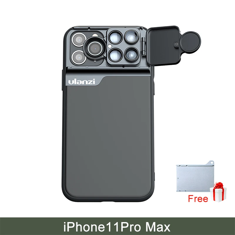 for 11 pro max Ulanzi u-объектив 5 в 1 чехол для телефона комплект для iPhone 11 Pro Max 20X Супер Макро объектив CPL рыбий глаз телеобъектив для iPhone 11 Pro - Цвет: for 11 pro max