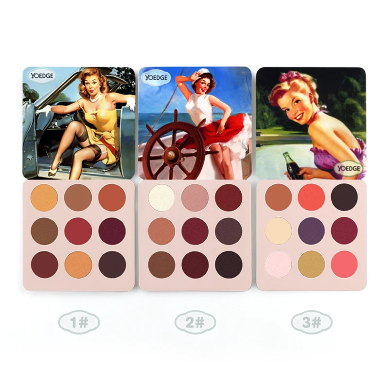 Матовые тени для век Палитра Макияж мерцающий пигмент водонепроницаемый