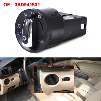 

Car Headlight Switch Auto 3BD94153 Black Plastic+Metal For Beetle Golf MK4 Passat B5 Sharan 2001-2010 Accessories Parts