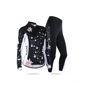 

Women road bike jersey long sleeve set 2020 Pro cycling clothing Sport bicycle clothes female uniform mallot dress mtb wear kit